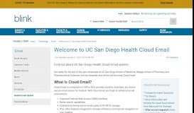 
							         Welcome to UC San Diego Health Cloud Email								  
							    