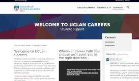 
							         Welcome to UCLan Careers | Student Support | University of Central ...								  
							    