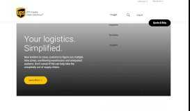 
							         Welcome to UPS Supply Chain Solutions								  
							    
