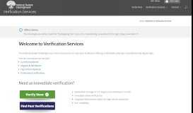 
							         Welcome to Verification Services - Verify Degrees & Enrollment								  
							    