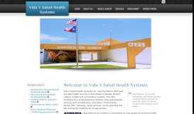 
							         Welcome to Vida Y Salud-Health Systems, Inc.								  
							    