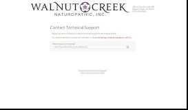 
							         Welcome to Walnut Creek Naturopathic's Patient Portal								  
							    