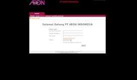 
							         WELCOME TO WEB EDI AEON INDONESIA								  
							    