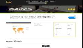 
							         Welcome to Webgate.amdocs.com - Amdocs Webgate								  
							    