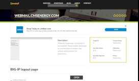 
							         Welcome to Webmail.cmsenergy.com - BIG-IP logout page								  
							    