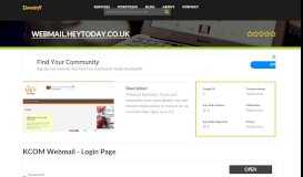 
							         Welcome to Webmail.heytoday.co.uk - KCOM Webmail - Login ...								  
							    