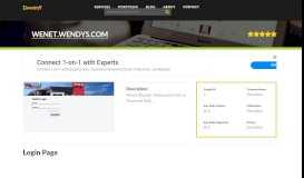 
							         Welcome to Wenet.wendys.com - Login Page								  
							    
