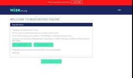 
							         welcome to wisedriving online								  
							    