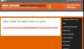 
							         WELCOME TO WROTHAM SCHOOL – WROTHAM SCHOOL								  
							    