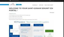 
							         Welcome to your Saint-Gobain Sekurit EDI portal ! | Saint-Gobain ...								  
							    