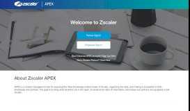
							         Welcome to Zscaler APEX | APEX								  
							    