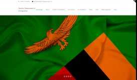 
							         Welcome toThe Zambia Department of Immigration website								  
							    