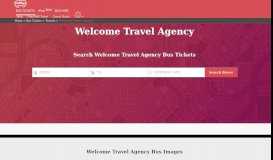 
							         Welcome Travel Agency Online Bus Ticket Booking ... - Redbus								  
							    