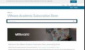 
							         Welcome | VMware Academic Subscription | Academic Software ...								  
							    