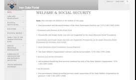 
							         Welfare & Social Security - Iran Data Portal - Syracuse University								  
							    