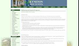 
							         Wellbeing - Kyneton Secondary College | Respect, Diversity ...								  
							    