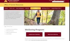 
							         Wellbeing Program | Office of Human Resources								  
							    