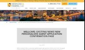 
							         WellCare: Exciting News! New Personalized Agent ...								  
							    