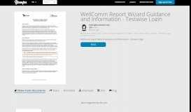 
							         WellComm Report Wizard Guidance and Information ... - Yumpu								  
							    