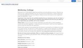 
							         Wellesley College - SlideRoom								  
							    