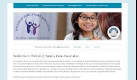 
							         Wellesley Family Care Associates, P.C. | Your Patient Centered ...								  
							    