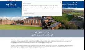 
							         Wellington School, Somerset - Etherton Education								  
							    