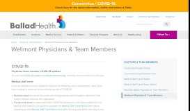 
							         Wellmont Physicians & Team Members | Ballad Health								  
							    
