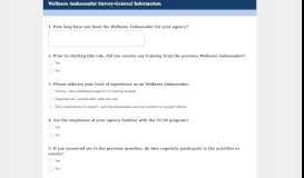 
							         Wellness Ambassador Survey-General Information - SurveyMonkey								  
							    