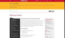 
							         Wellness Center | Dickinson College								  
							    