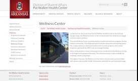 
							         Wellness Center | Pat Walker Health Center | University of Arkansas								  
							    