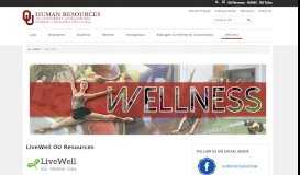 
							         Wellness Portal - University of Oklahoma								  
							    