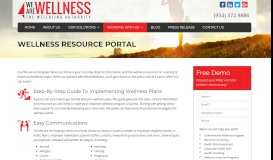 
							         Wellness Resource Portal - National Corporate Wellness Solutions ...								  
							    