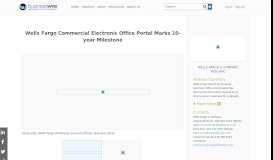 
							         Wells Fargo Commercial Electronic Office Portal Marks 10-year ...								  
							    