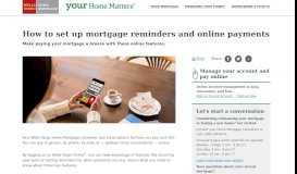 
							         Wells Fargo mortgage reminders and payment plans | your ...								  
							    