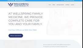 
							         Wellspring Family Medicine | Christ-centered & physician-owned								  
							    