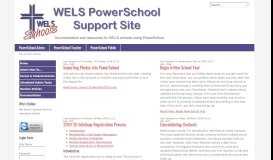 
							         WELS PS Support - Home								  
							    