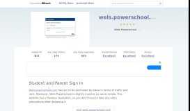 
							         Wels.powerschool.com website. Student and Parent Sign In.								  
							    