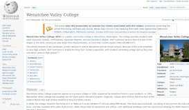 
							         Wenatchee Valley College - Wikipedia								  
							    