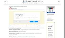 
							         Wendy's Application, Jobs & Careers Online - Job-Applications.com								  
							    