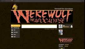 
							         Werewolf the Apocalypse | Obsidian Portal								  
							    