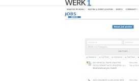 
							         WERK1 Jobs - Arbeiten im Zentrum der Startup-Szene								  
							    