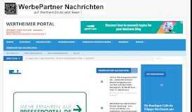 
							         Wertheimer Portal – Internet Stadt Zeitung – Magazin – Nachrichten ...								  
							    