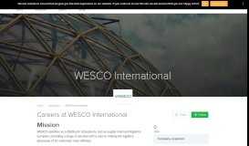 
							         WESCO International | Jobs, Benefits, Business Model, Founding Story								  
							    