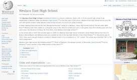 
							         Weslaco East High School - Wikipedia								  
							    