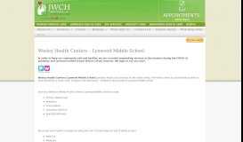 
							         Wesley Health Centers – Lynwood Middle School - JWCH Institute								  
							    