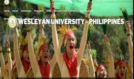 
							         Wesleyan University-Philippines								  
							    