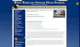 
							         West Babylon Senior High School - West Babylon Union Free School ...								  
							    