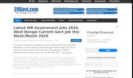 
							         West Bengal Govt Jobs - Online Latest West Bengal Government jobs ...								  
							    