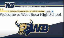 
							         West Boca Raton High School								  
							    
