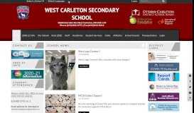 
							         West Carleton SS: Home								  
							    